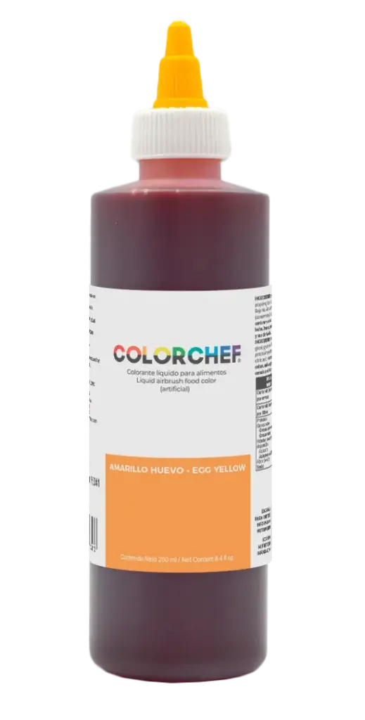 COLORCHEF LIQ AMARILLO HUEVO 250ML
