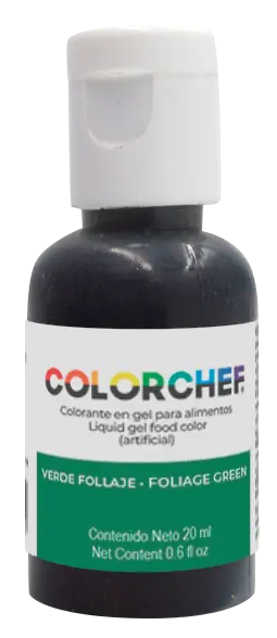 COLORCHEF GEL VERDE FOLLAJE 20 ML