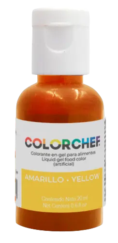 COLORCHEF GEL AMARILLO 20 ML