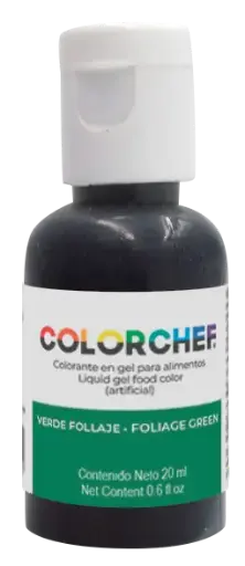 [75258] COLORCHEF GEL VERDE FOLLAJE 20 ML