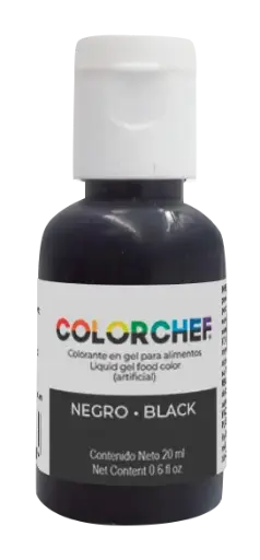 [75256] COLORCHEF GEL NEGRO 20 ML