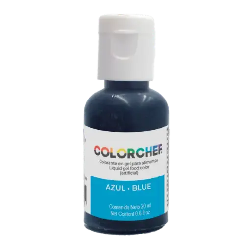 [75253] COLORCHEF GEL AZUL 20 ML