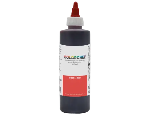 [75241] COLORCHEF GEL ROJO 250 ML