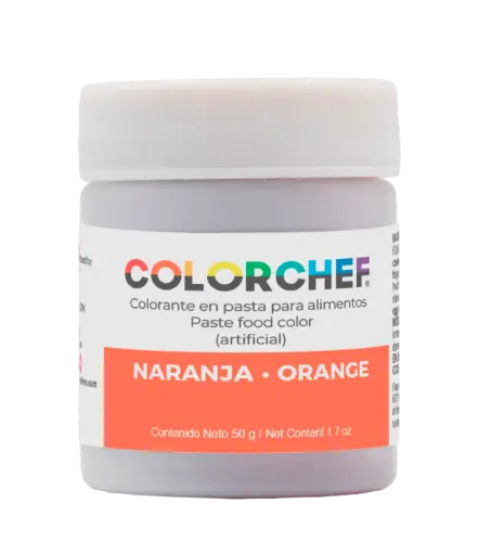 [75110] COLORCHEF PASTA NARANJA 50 G